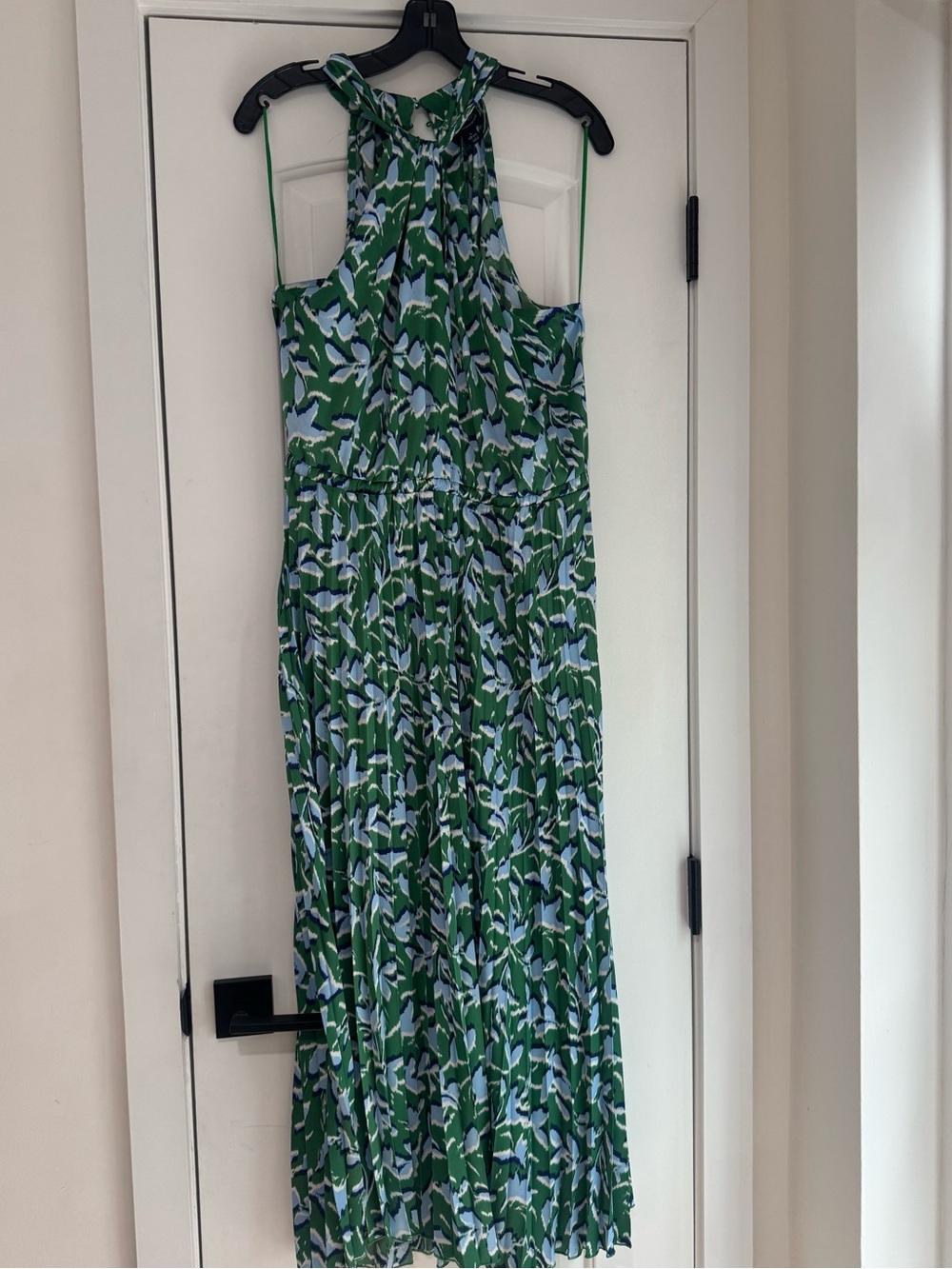 SCOOP Green Floral Halter Maxi Dress in XL